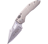 Image of Microtech Stitch Auto S/E Stonewash Full Serrate 3.75in Folding Knife