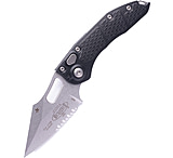 Image of Microtech Stitch S/E Stonewash Part Serrate 3.75in Folding Knife