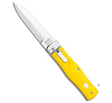 Image of Mikov 241 Predator Lever Lock Automatic Knife Yellow 3.75 Polish Pocket Clip 5218D2AB