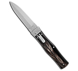 Image of Mikov 241 Predator Leverlock Automatic Knife Horn w/Pocket Clip 3.75 Polish 3F941ED1