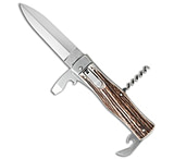 Image of Mikov 241 Predator Multi-Tool Automatic Knife Stag 3.75 Polish 373624FF