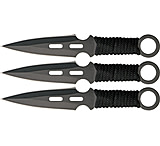 Image of Master Cutlery 3pc Fixed Blade Throwing Knife Set, 3.125in Double Edge