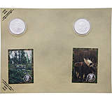 Image of Miscellaneous Collectible Coins Moose with Silver Finish Set of 2