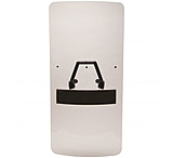 Image of Monadnock Peacekeeper Clear Riot Shield W/ Triangular Ambidextrous Handle, 24 X 48
