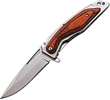 Image of Mtech Wood Framelock A/O Folding Knife