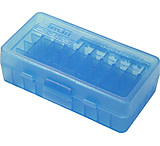 Image of MTM 50 Round 9MM-380 Blue Pistol Ammo Box