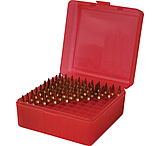 Image of MTM RM-100 Rifle Ammo Box .22-250/.308/.243 Clear Red RM-100-29