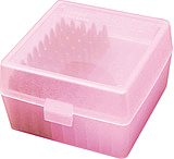 Image of MTM RS-100 Rifle Ammo Box .17 to .222 Magnum Clear Red RS-100-29