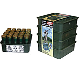 Image of MTM Shot Shell Tray 12 Gauge Stackable with Load Labels Set of Four 25 Rounds per Tray Black STH12