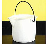 Image of Nalge Nunc Graduated Bucket, White High-Density Polyethylene, NALGENE 7002-0025 Bucket Pe W/SPOUT 2 1/2GAL