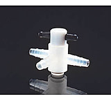 Image of Nalge Nunc Three-Way Stopcock, Polypropylene with Teflon Resin TFE Plug, NALGENE 6470-0004