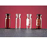 Image of Thermo Scientific Wide Opening Crimp-Top Vials, Thermo Scientific C4011-S2W Amber Vials Deactivated Target I-D Vials, Silanized