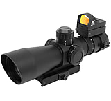 Image of NcSTAR Mark III Tactical Rangefinder Rifle Scope 3-9X42/Scope Adapter Mount/Red Dot Combo Package