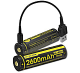 Image of Nitecore NL1826R 2600mAh USB Rechargeable 18650 Li-ion Battery