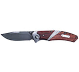 Image of Old Timer Wood Tinitride Spring Assisted Opening Folding Knife