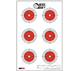 OpticsPlanet Exclusive EZ2C Targets Style 24, Orange and Black Ink on High Quality White Paper, 25 Pack, EZ2CS024