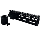 Image of OpticsPlanet Exclusive Moriarti AR-15 7in M-LOK Diamond Cut Slim Profile Free Float Handguard