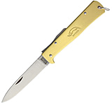 Image of OTTER-Messer Mercator Clip Brass Stainless Folding Knife