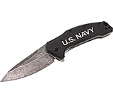 Image of Paladin Kershaw Link 3.25in Assisted Opening Folding Knife - Navy Engraving