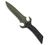 Image of Paragon A-2 Fighter Fixed Blade Knife Dagger Black Aluminum 5.5 Green 32B51C94