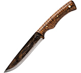 Image of Pathfinder PKS Scorpion XL Curly Maple 5.00 in 1095HC steel Fixed Blade Knife