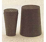 Image of Plasticoid Black Rubber Stoppers, Solid K8-M290, Pack