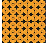 Image of Pro-Shot 1RDOT-360 Peel &amp; Stick 1 Orange Target Dots 10 Per Pack