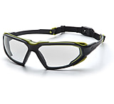 Image of Pyramex Highlander Safety Glasses - Clear AF Lens, Black-Lime Frame
