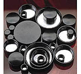 Image of Qorpak Black Phenolic Screw Caps, Pulp/Tinfoil Liner, Qorpak 5124/12, Pack of 12