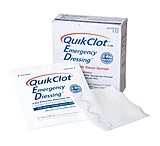 Image of QuikClot Emergency Dressing 4x4 EMS - Hemostatic Gauze First Aid Supplies