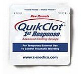 Image of QuikClot 1st Response Advanced Clotting Sponge w/ Hemostatic Agent - First Aid Sponges 100g
