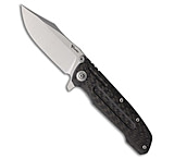 Image of Reate Knives Reate 9D-V2 Frame Lock Knife Carbon Fiber/Titanium 3.5 Stonewash 0901C28D