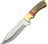 Image of Rite Edge Hunter Amber Wood 5.00 in Stainless Steel Fixed Blade Knife