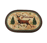 Image of River's Edge Braided Rug 26-inch Oval - Deer