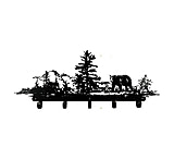 Image of River's Edge Coat/Hat Laser Cut Metal Rack - Bear