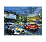 Image of River's Edge 16in x 12in LED Art - Friday Night Cars