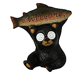 Image of River's Edge LED Solar Garden Lights - Bear Welcome