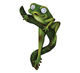 Image of River's Edge LED Solar Garden Lights - Hang on Tree Frog