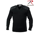 Rothco G.I. Style Acrylic V-Neck Sweater, Black, XS, 6345-Black-XS