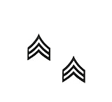 Image of Rothco Sergeant Polished Insignia