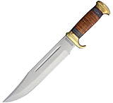 Image of Rough Rider Stacked Leather Bowie Fixed Blade Knife