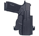 Image of Rounded SSRP365XMACROTLR7SUBCF Paddle Holster OWB Black Carbon Fiber Kydex