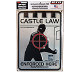 Image of RTD BRS-3M Embossed Sign Castle Law Enforced 8.5x11.5&quot; Alum BRS3M