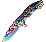 Image of S-TEC Dragon Linerlock A/O 3.50 in Stainless Steel Assisted Opening Folding Knife