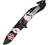 Image of S-TEC Skull Linerlock A/O 3.50 in Stainless Steel Assisted Opening Folding Knife