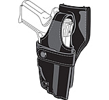 Image of Safariland 0705 Duty Holster, SSIII Low-Ride, Level III Retention - Basket Black, Left Hand 0705-210-182