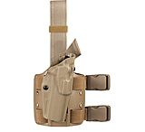 Safariland 6354 ALS Open Top Tactical Thigh Holster, SIG Sauer P320 Compact, SureFire X300U, Right, STX Plain, FDE Brown, 6354-7502-551-MS19