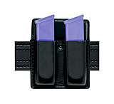 Image of Safariland 75 Double Mag Pouch Without Flaps - Plain Cordovan, Ambidextrous 75-76-01