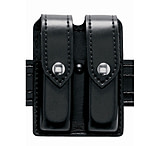 Image of Safariland 77 Double Handgun Magazine Pouch - Plain Black, Ambidextrous 77-283-2B
