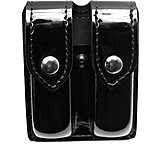 Image of Safariland 77 Double Handgun Magazine Pouch - Hi Gloss Black, Ambidextrous 77-283-9
